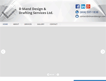 Tablet Screenshot of dmanddesign.com